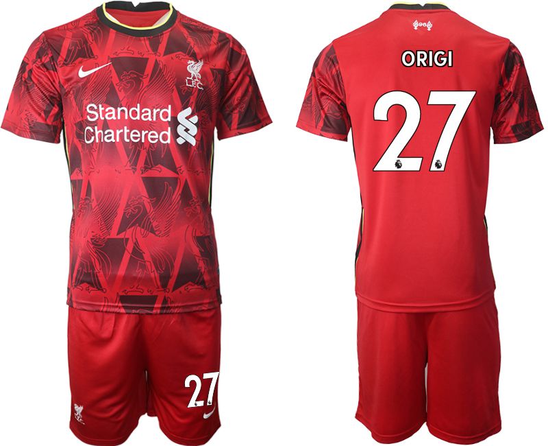 Men 2021-2022 Club Liverpool home red #27 Nike Soccer Jersey